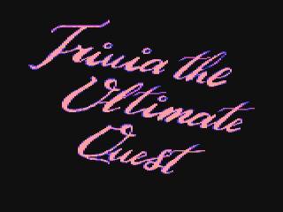 Ultima IV Quest of the Avatar title screen for Commodore 64